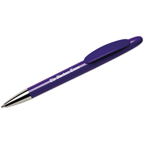 Hudson Kugelschreiber - Recycelt , Green&Good, violett, biologisch abbaubares Plastik, 14,00cm x 1,10cm x 1,10cm (Länge x Höhe x Breite), Bild 4
