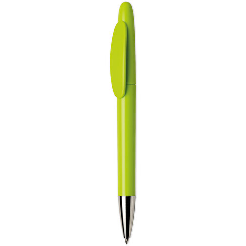 Hudson Kugelschreiber - Recycelt , Green&Good, hellgrün, biologisch abbaubares Plastik, 14,00cm x 1,10cm x 1,10cm (Länge x Höhe x Breite), Bild 1