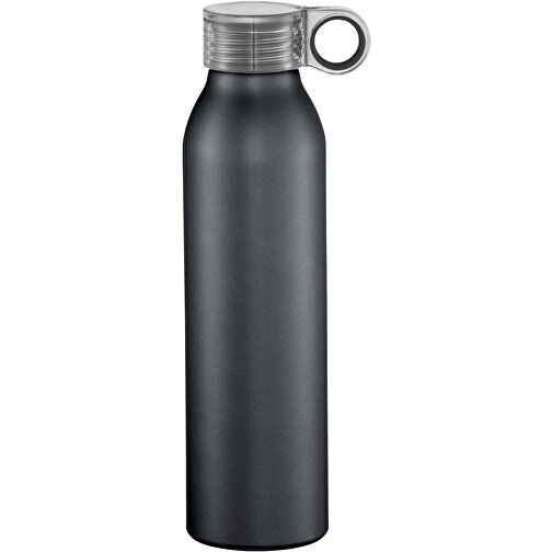 Grom 650 Ml Aluminium Sportflasche , schwarz, Aluminium, 25,00cm (Höhe), Bild 1