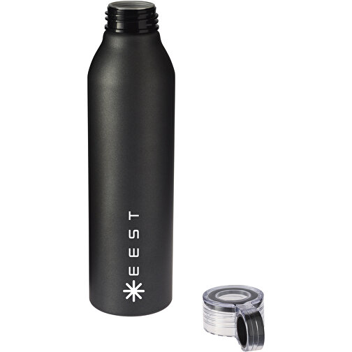 Grom 650 Ml Aluminium Sportflasche , schwarz, Aluminium, 25,00cm (Höhe), Bild 3