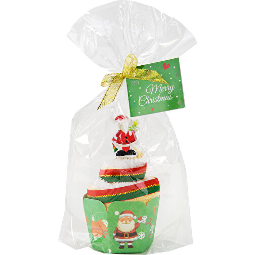 Wellness-Geschenkset: Weihnachtsmuffin , 100 % Baumwolle, 6,00cm x 11,00cm x 6,00cm (Länge x Höhe x Breite), Bild 2