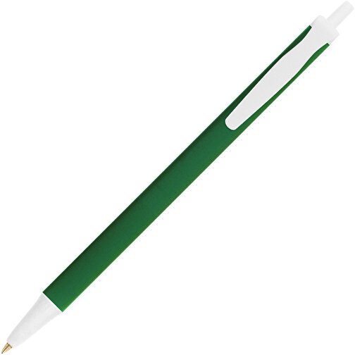 BIC® Clic Stic Softfeel® Kugelschreiber , BiC, dunkelgrün/weiß, Kunststoff, 14,00cm x 1,20cm (Länge x Breite), Bild 2
