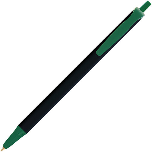 BIC® Clic Stic Softfeel® Kugelschreiber , BiC, schwarz/grün, Kunststoff, 14,00cm x 1,20cm (Länge x Breite), Bild 2