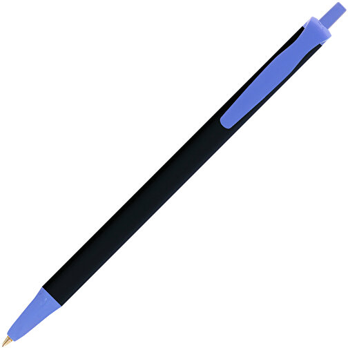 BIC® Clic Stic Softfeel® Kugelschreiber , BiC, schwarz/blau, Kunststoff, 14,00cm x 1,20cm (Länge x Breite), Bild 2