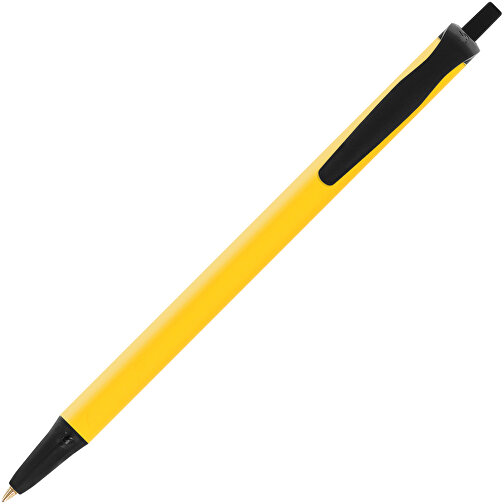 BIC® Clic Stic Kugelschreiber , BiC, gelb/schwarz, Kunststoff, 14,00cm x 1,20cm (Länge x Breite), Bild 2