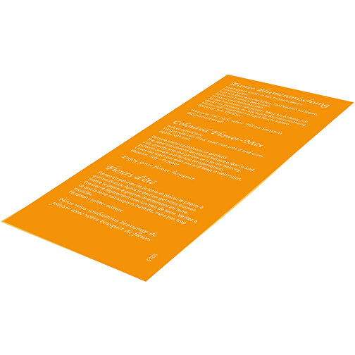 Blumige Lesezeit , orange, Papier, Samen, 6,30cm x 18,00cm (Länge x Breite), Bild 2