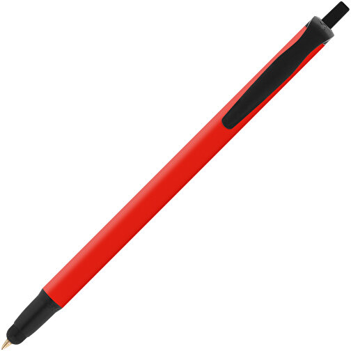 BIC® Clic Stic Stylus Kugelschreiber , BiC, rot/schwarz, Kunststoff, 14,00cm x 1,20cm (Länge x Breite), Bild 2