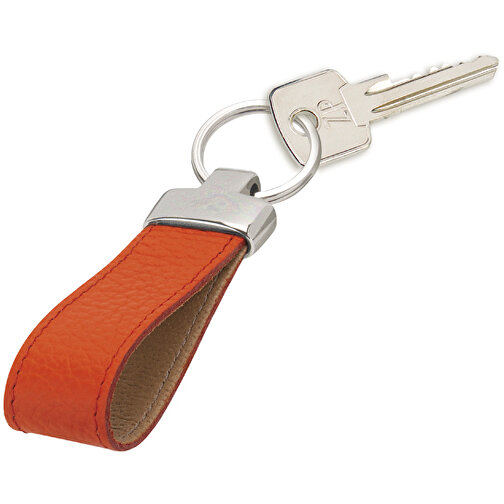 Schlüsselanhänger , orange, Donato Rindleder, 8,50cm x 2,50cm (Länge x Breite), Bild 1