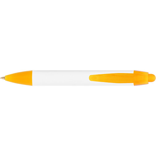 BIC® Wide Body™ Mini Digital Kugelschreiber , BiC, weiß/gefr. orange, Kunststoff, 11,60cm x 1,50cm (Länge x Breite), Bild 3