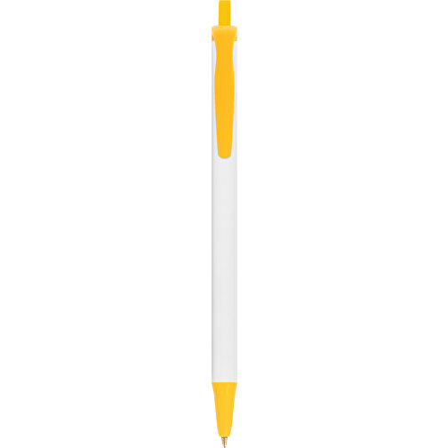 BIC® Clic Stic Digital Kugelschreiber , BiC, weiß/gelb, Kunststoff, 14,00cm x 1,20cm (Länge x Breite), Bild 1
