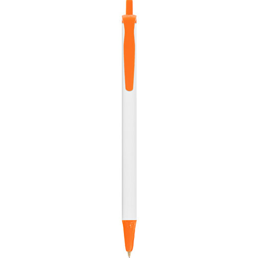 BIC® Clic Stic Digital Kugelschreiber , BiC, weiss/orange, Kunststoff, 14,00cm x 1,20cm (Länge x Breite), Bild 1