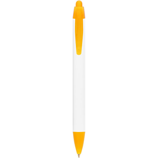 BIC® Wide Body™ Digital Kugelschreiber , BiC, weiss/gefr. orange, Kunststoff, 14,20cm x 1,50cm (Länge x Breite), Bild 1