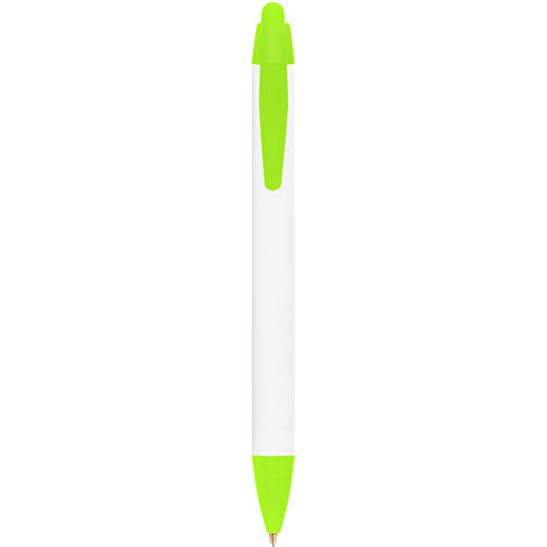 BIC® Wide Body™ Digital Kugelschreiber , BiC, weiss/gefr. grün, Kunststoff, 14,20cm x 1,50cm (Länge x Breite), Bild 1