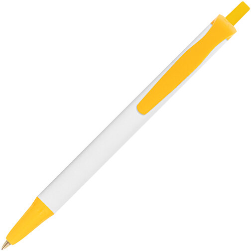 BIC® Clic Stic Mini Digital Kugelschreiber , BiC, weiss/gelb, Kunststoff, 11,20cm x 1,20cm (Länge x Breite), Bild 2