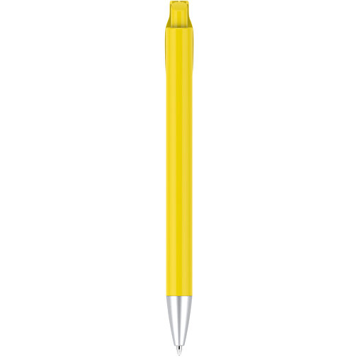 Kugelschreiber – Fanny , Promo Effects, gelb, Kunststoff, 14,00cm x 1,10cm (Länge x Breite), Bild 3