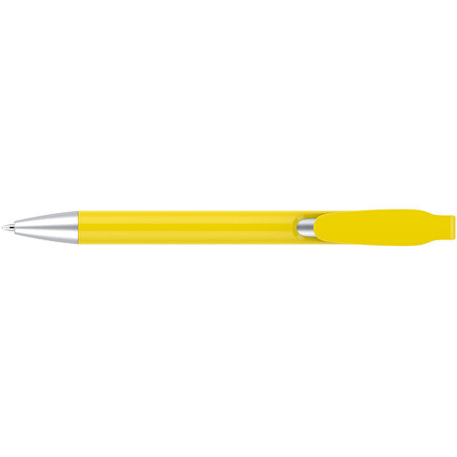 Kugelschreiber – Fanny , Promo Effects, gelb, Kunststoff, 14,00cm x 1,10cm (Länge x Breite), Bild 6