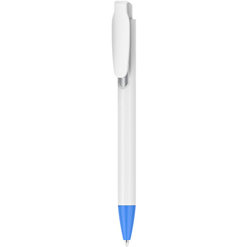 Kugelschreiber – Fanny Weiß , Promo Effects, blau, Kunststoff, 14,20cm x 1,20cm (Länge x Breite), Bild 3