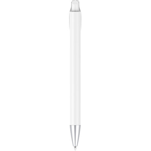 Kugelschreiber – Fanny , Promo Effects, weiß, Kunststoff, 14,00cm x 1,10cm (Länge x Breite), Bild 3