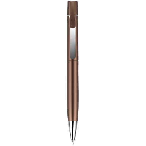 Kugelschreiber Lucky Metallic , Promo Effects, braun metallic, Kunststoff, 14,00cm x 1,10cm (Länge x Breite), Bild 3