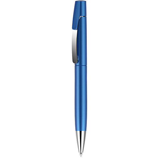 Kugelschreiber Lucky Metallic , Promo Effects, blau metallic, Kunststoff, 14,00cm x 1,10cm (Länge x Breite), Bild 2