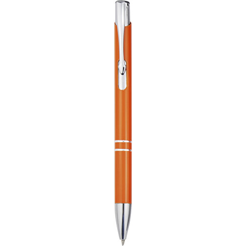 Moneta Druckkugelschreiber Aus Aluminium , orange, Aluminium, 13,50cm (Höhe), Bild 1