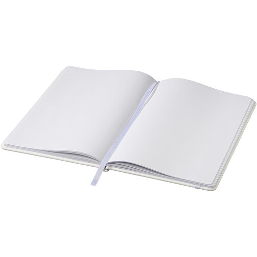 Spectrum A5 Notizbuch Mit Leeren Seiten , weiß, PU Kunststoff, 21,00cm x 1,20cm x 14,80cm (Länge x Höhe x Breite), Bild 3