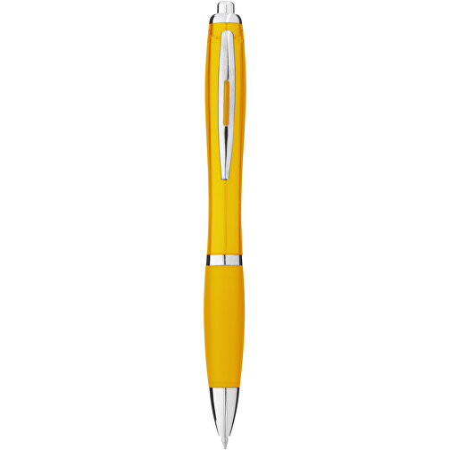 Nash transparent kulepenn med farget gummigrep, Bilde 1