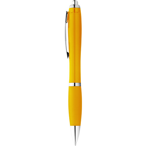 Nash transparent kulepenn med farget gummigrep, Bilde 2