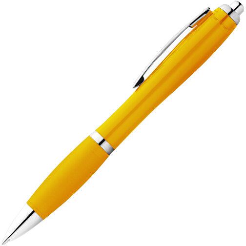 Nash transparent kulepenn med farget gummigrep, Bilde 3