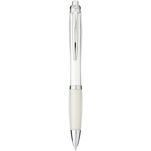 Nash Kugelschreiber Mit Farbigem Schaft Und Griff , weiss, ABS Kunststoff, 14,00cm (Länge), Bild 1