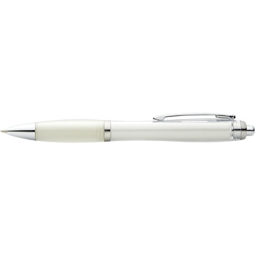 Nash Kugelschreiber Mit Farbigem Schaft Und Griff , weiß, ABS Kunststoff, 14,00cm (Länge), Bild 4
