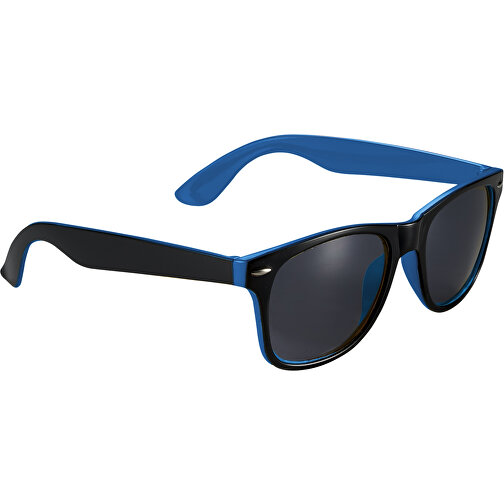 Sun Ray Sonnenbrille Mit Zweifarbigen Tönen , processblau / schwarz, PC Kunststoff, 14,50cm x 5,00cm x 15,50cm (Länge x Höhe x Breite), Bild 2