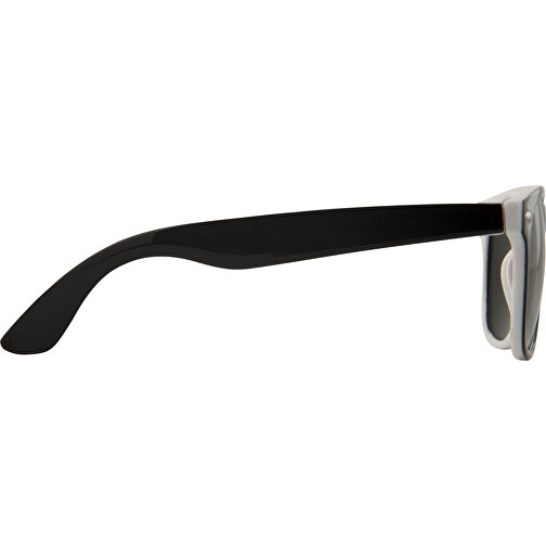Sun Ray Sonnenbrille - Colour Pop , weiß / schwarz, PC Kunststoff, 14,50cm x 5,80cm x 15,00cm (Länge x Höhe x Breite), Bild 4
