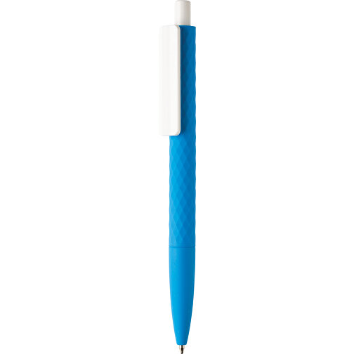 X3-Stift Mit Smooth-Touch, Blau , blau, ABS, 14,00cm (Höhe), Bild 1