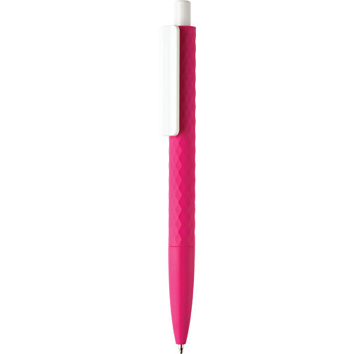 X3-Stift Mit Smooth-Touch, Rosa , rosa, ABS, 14,00cm (Höhe), Bild 1