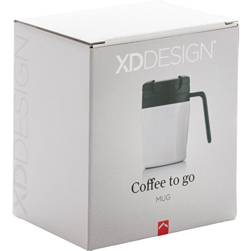 Coffee To Go Tasse, Weiß , XD Design, weiß, PP, 10,00cm (Höhe), Bild 4