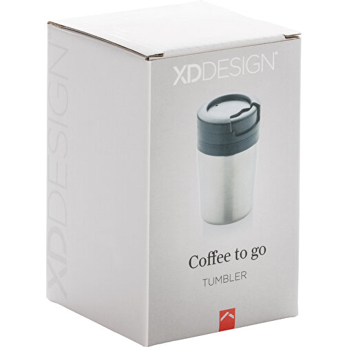 Coffee To Go Becher, Silber , XD Design, silber, PP, 10,00cm (Höhe), Bild 5