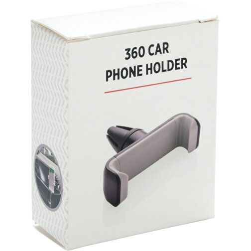 360° Auto Telefonhalter, Schwarz , schwarz, ABS, 7,00cm x 2,50cm (Länge x Höhe), Bild 7