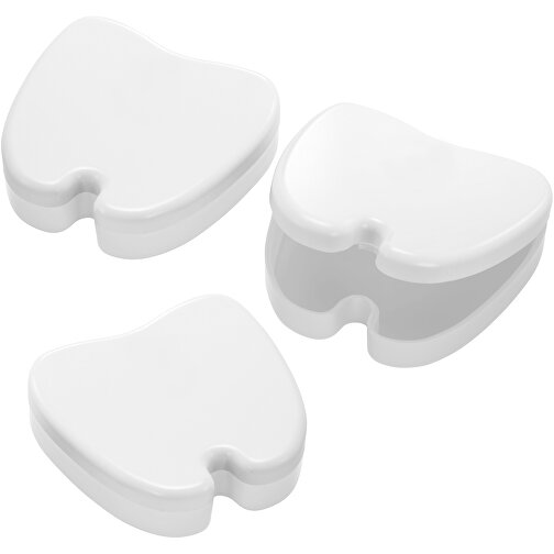 Zahnschienendose , weiß, weiß, PS, 8,40cm x 2,40cm x 7,90cm (Länge x Höhe x Breite), Bild 1