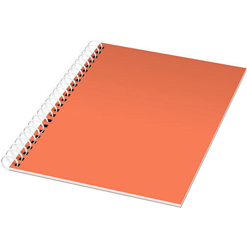 Rothko A5 Notizbuch Mit Spiralbindung , orange / weiß, Papier, 80 g/m2, PP Kunststoff, 21,00cm x 0,50cm x 14,80cm (Länge x Höhe x Breite), Bild 1