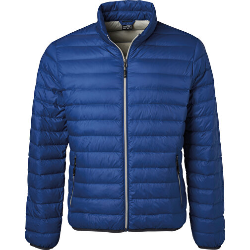 Men’s Down Jacket , James Nicholson, indigo blau/silber, Oberstoff: 100% Polyamid, Futterstoff: 100% Polyamid, Wattierung: 90% Daunen, 10% Federn, M, , Bild 1