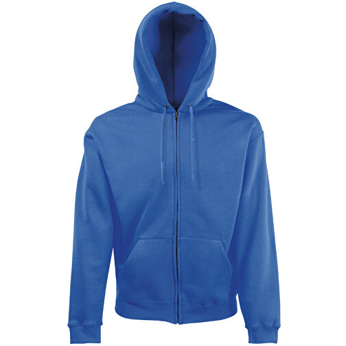 Zip Hooded Sweat Jacket , Fruit of the Loom, royal, 70 % Baumwolle / 30 % Polyester, 2XL, , Bild 1