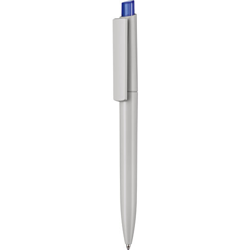 Kugelschreiber CREST RECYCLED , Ritter-Pen, grau recycled/royal-blau TR/FR, ABS-Kunststoff, 14,90cm (Länge), Bild 1