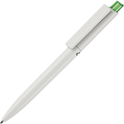 Kugelschreiber CREST RECYCLED , Ritter-Pen, grau recycled/gras grün TR., ABS-Kunststoff, 14,90cm (Länge), Bild 2