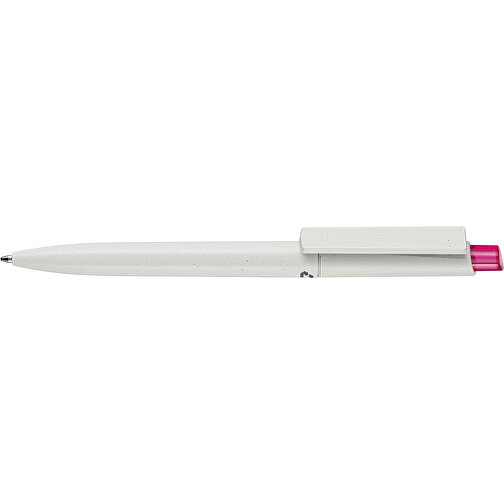 Kugelschreiber CREST RECYCLED , Ritter-Pen, grau recycled/magenta-pink TR/FR, ABS-Kunststoff, 14,90cm (Länge), Bild 3