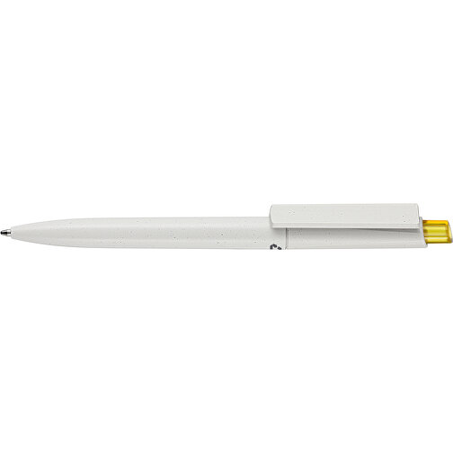 Kugelschreiber CREST RECYCLED , Ritter-Pen, grau recycled/ananas-gelb TR/FR, ABS-Kunststoff, 14,90cm (Länge), Bild 3