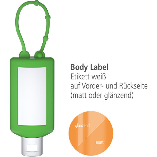 Bálsamo de manos Caléndula, 50 ml Bumper verde, Body Label (R-PET), Imagen 3
