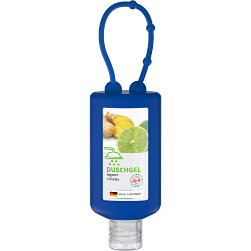 Gel Douche Gingembre-Citron Vert, Bumper de 50 ml, bleu, Body Label (R-PET), Image 1