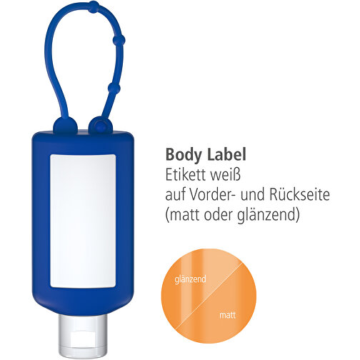 Leche solar FPS 30, 50 ml Bumper azul, Body Label (R-PET), Imagen 3