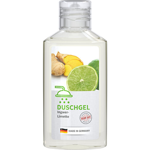 Shower Gel Ginger-Lime, 50 ml, Body Label (R-PET), Billede 1